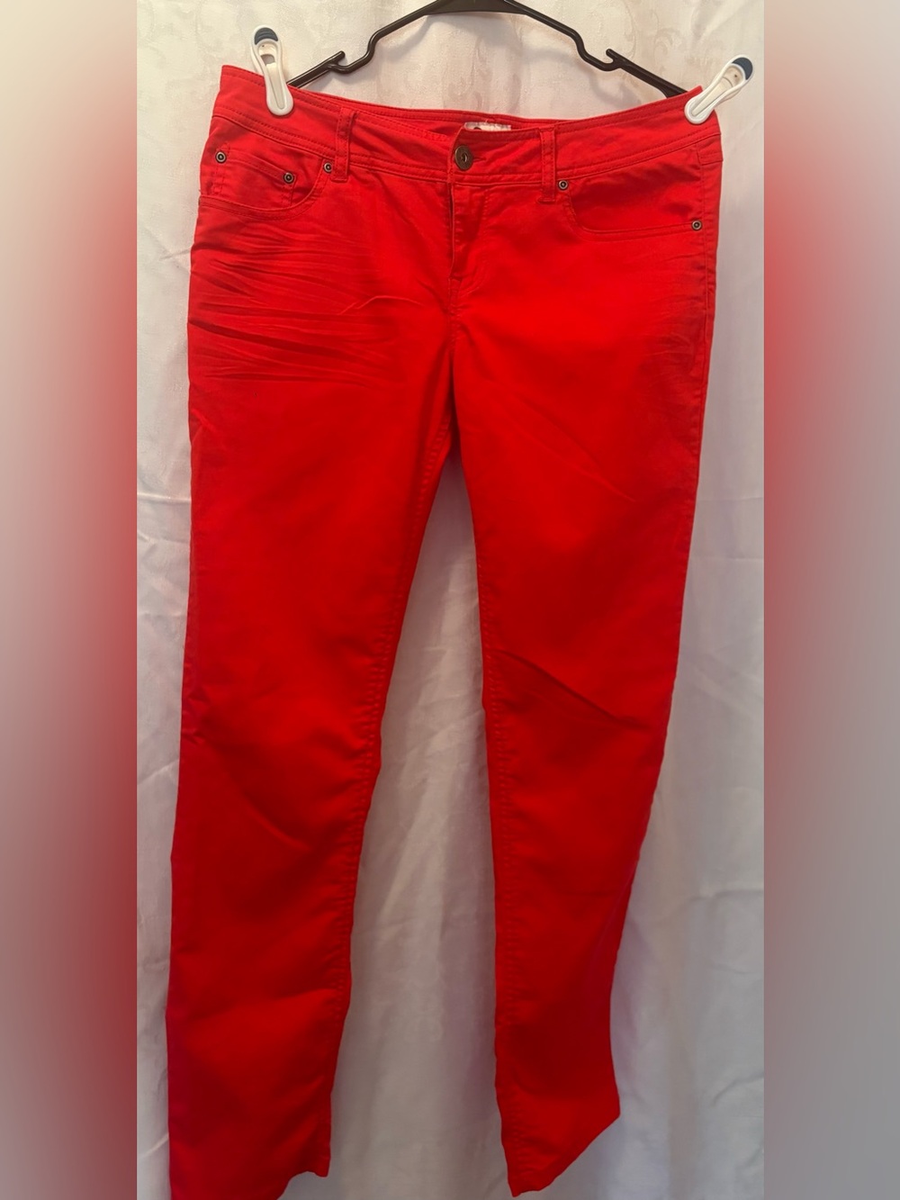 SO Women's Bright Red Skinny Jeans
